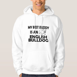 Mijn beste maatje is een Engelse Bulldog Hond Dier Hoodie