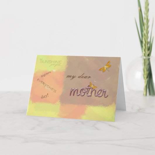 mijn beste moeder kaart (Voorkant)