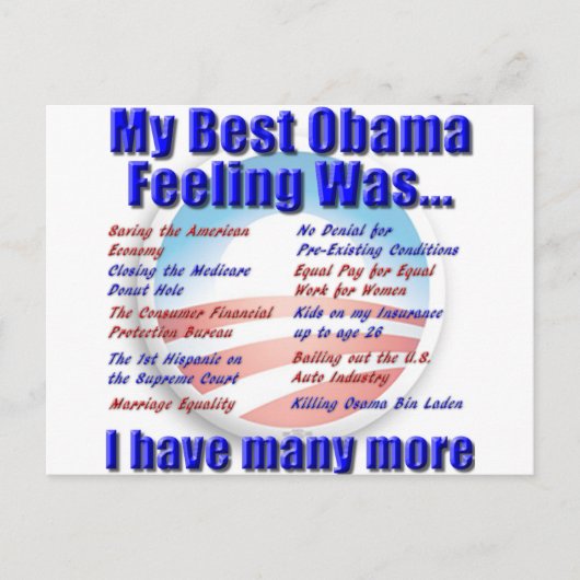Mijn beste obama-gevoel was... briefkaart (Voorkant)