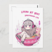 Mijn beste ongehinderde leven briefkaart (Voorkant / Achterkant)