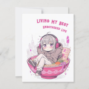 Mijn beste ongehinderde leven briefkaart