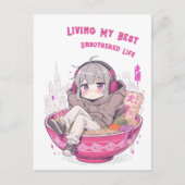 Mijn beste ongehinderde leven briefkaart (Voorkant)