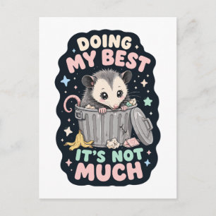 Mijn beste opossum humor briefkaart