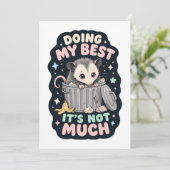 Mijn beste opossum humor kaart (Staand voorkant)