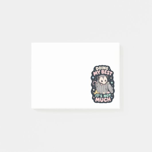 Mijn beste opossum humor post-it® notes (Voorkant)