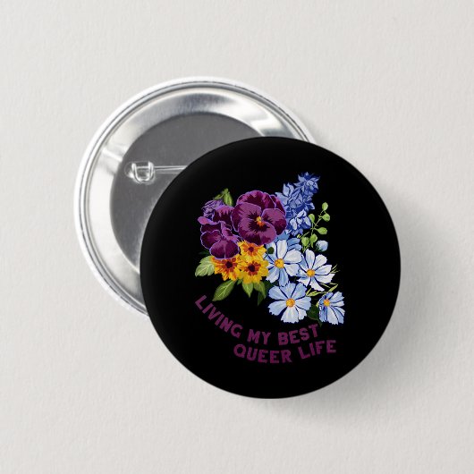 Mijn beste queer leven 2 ronde button 5,7 cm (Voorkant /achterkant)