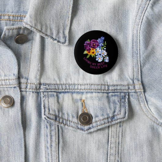 Mijn beste queer leven 2 ronde button 5,7 cm (In situ)