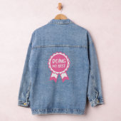Mijn beste roze lint doen denim jacket (Hangar)