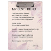 Mijn beste vriend Aanmoediging Gedicht Poëzie Klembord (Voorkant)