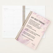 Mijn beste vriend Aanmoediging Gedicht Poëzie Planner (Display)