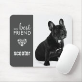 Mijn beste vriend B&W Pet Foto gepersonaliseerd Muismat (Met muis)