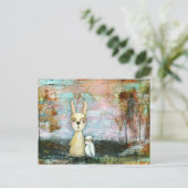 Mijn beste vriend, Baby konijn, Baby Abstracte kun Briefkaart (Staand voorkant)