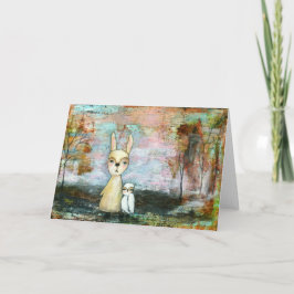 Mijn beste vriend, Baby konijn, Baby Abstracte kun Kaart