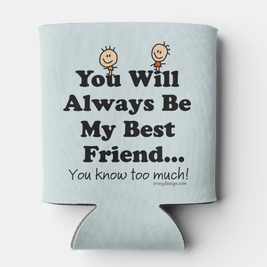 Mijn beste vriend blikjeskoeler (Achterkant)