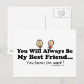 Mijn beste vriend briefkaart (Voorkant / Achterkant)