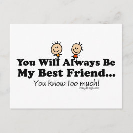 Mijn beste vriend briefkaart