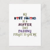 MIJN BESTE VRIEND BRIEFKAART (Voorkant)