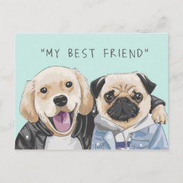 Mijn beste vriend briefkaart