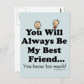 Mijn beste vriend briefkaart (Voorkant / Achterkant)