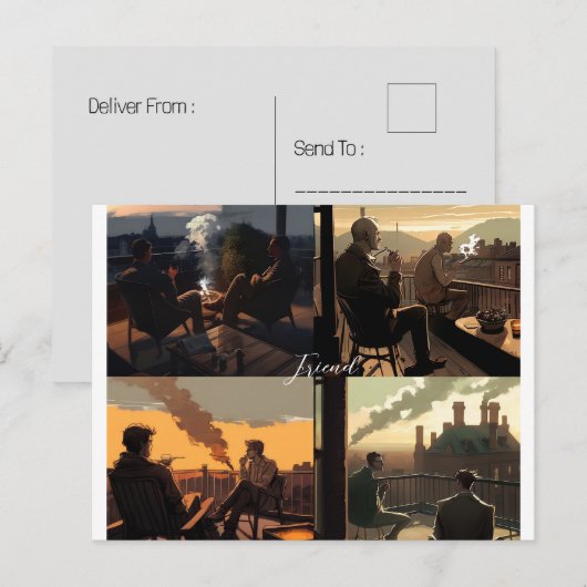 Mijn beste vriend briefkaart (Voorkant / Achterkant)