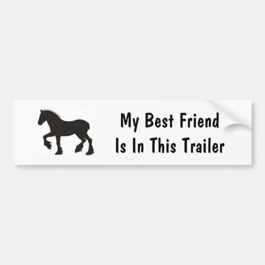 Mijn beste vriend bumpersticker (Voorkant)