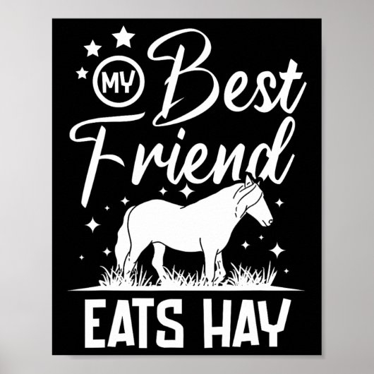 Mijn beste vriend eet Hay Poster (Voorkant)