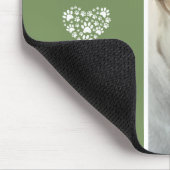 Mijn beste vriend foto op persoonlijke titel Groen Muismat (Hoek)