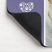 Mijn beste vriend foto op persoonlijke titel Paars Muismat (Hoek)