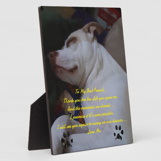 Mijn beste vriend fotoplaat (Zijkant)