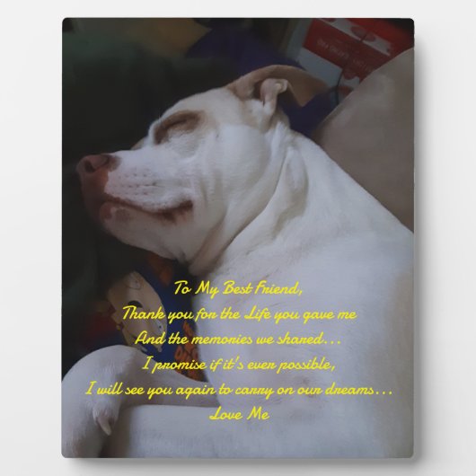 Mijn beste vriend fotoplaat (Voorkant)