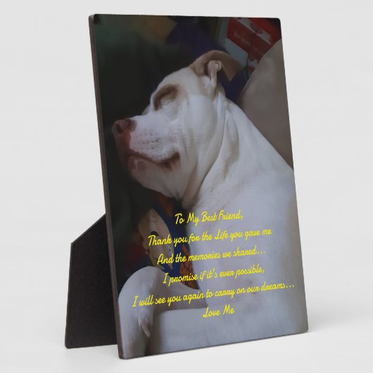 Mijn beste vriend fotoplaat (Zijkant)