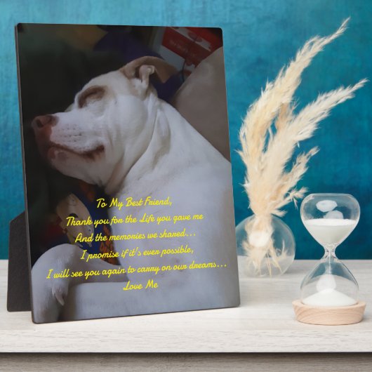 Mijn beste vriend fotoplaat (Zijkant)