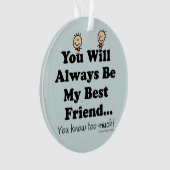 Mijn beste vriend Funny Poem Ornament (voorkant)