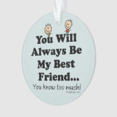 Mijn beste vriend Funny Poem Ornament (voorkant)