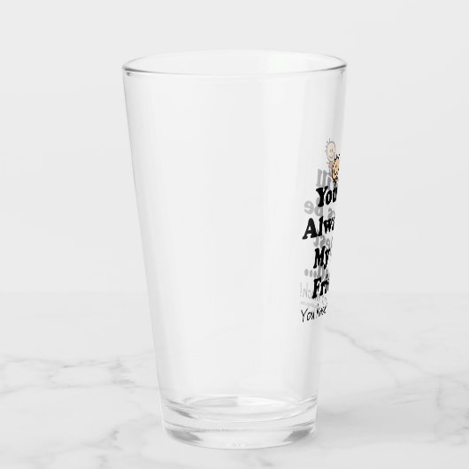 Mijn beste vriend glas (Rechts)