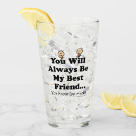 Mijn beste vriend glas