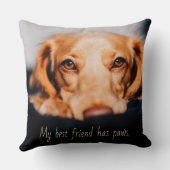 Mijn beste vriend heeft een poothond, Puppy Meme Kussen (Achterkant)