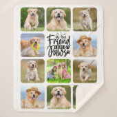 Mijn beste vriend heeft Pet Dog 11-foto van Pet Do Sherpa Deken (Voorkant)