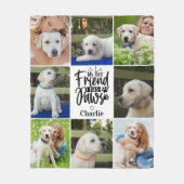 Mijn beste vriend heeft peuten gepersonaliseerd 8  fleece deken (Voorkant)