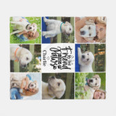 Mijn beste vriend heeft peuten gepersonaliseerd 8  fleece deken (Voorkant (Horizontaal))