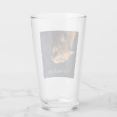 Mijn beste vriend heeft pokken, Cat Kitten Cute Glas (Achterkant)