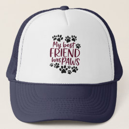 Mijn Beste Vriend Heeft Poten Hoed Trucker Pet