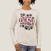 Mijn beste vriend heeft poten Hond Liebhaber Dames Tri-Blend Shirt (Voorkant)