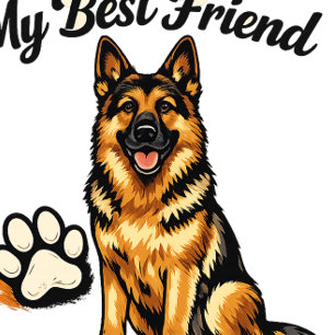 Mijn beste vriend heeft poten Hond Liefhebber Stic Vierkante Sticker