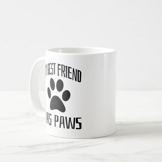 Mijn beste vriend heeft poten - Hondenliefhebbers Koffiemok (Voorkant links)