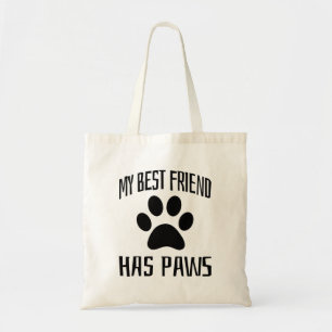 Mijn beste vriend heeft poten - Hondenliefhebbers Tote Bag