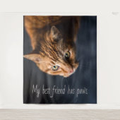 Mijn beste vriend heeft poten, Katje Schattig Wandkleed (Voorkant)