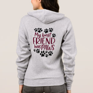 Mijn Beste Vriend Heeft Poten Ritssluiting Hoodie