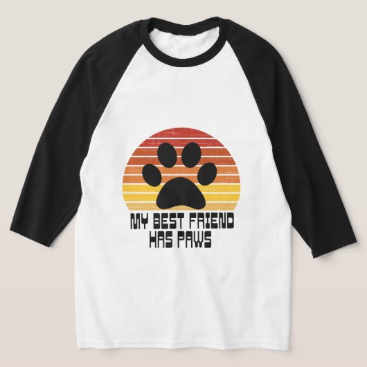 Mijn beste vriend heeft poten   t-shirt (Laagn)