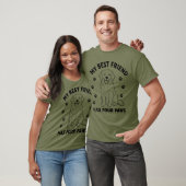 Mijn beste vriend heeft vier poten Goud Retriever T-shirt (Unisex)